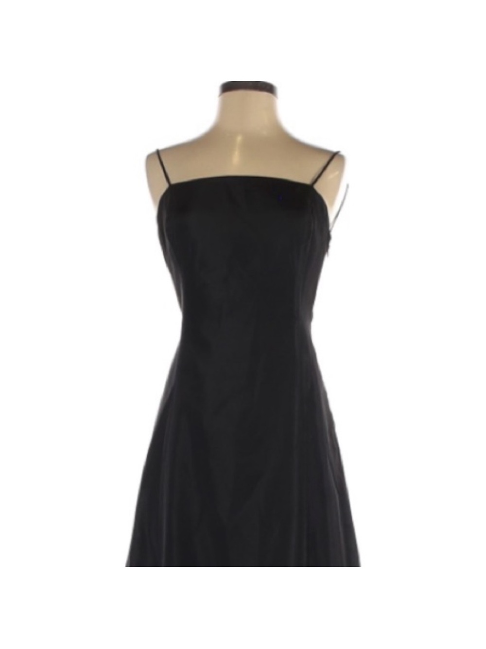 Laundry By Shelli Segal Black Spaghetti-Strap Maxi Gown - Picture 2 of 3